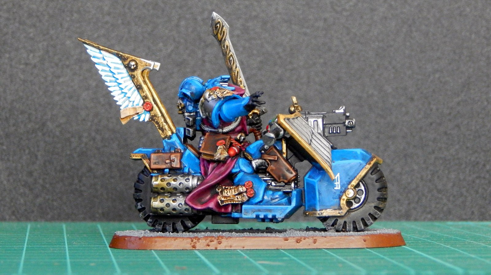 My Order of Space Marines. - My, Warhammer 40k, Hobby, Miniature, Painting, Space Marine, Bikes, Conversion, Longpost