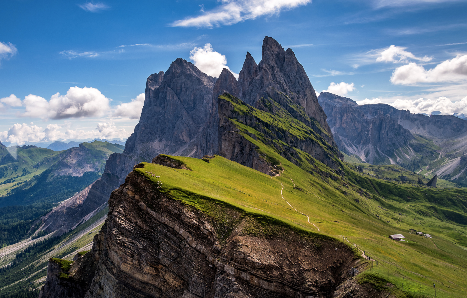 Somewhere in the mountains - The mountains, Long away, grazing, Village, Photo, Landscape