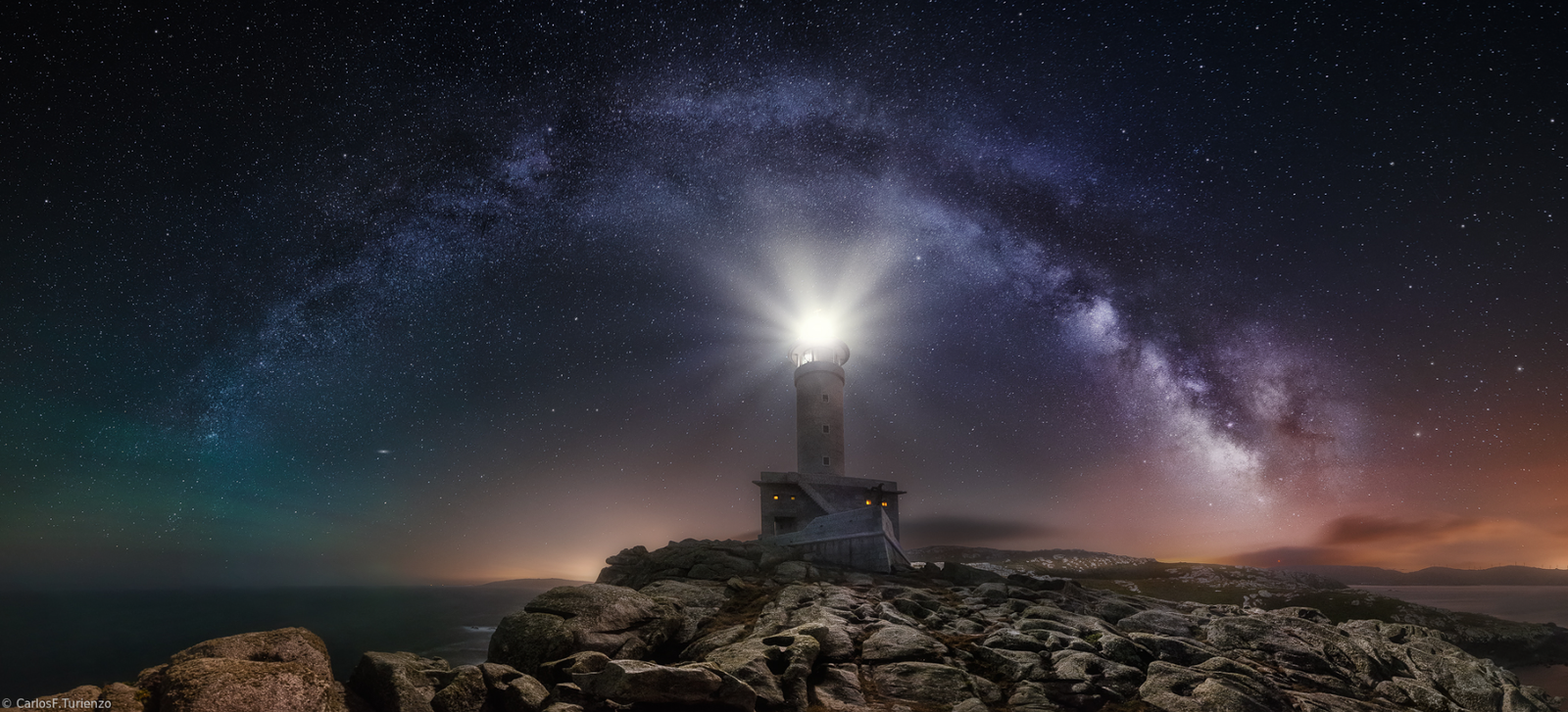 lighthouse and stars - Sky, Lighthouse, Stars, Milky Way, Universe, Stars