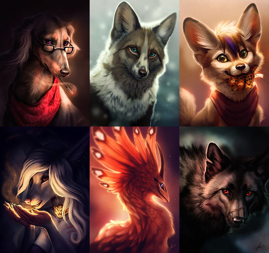 Portraits - Furry, Portrait, Anthro, Furry feral