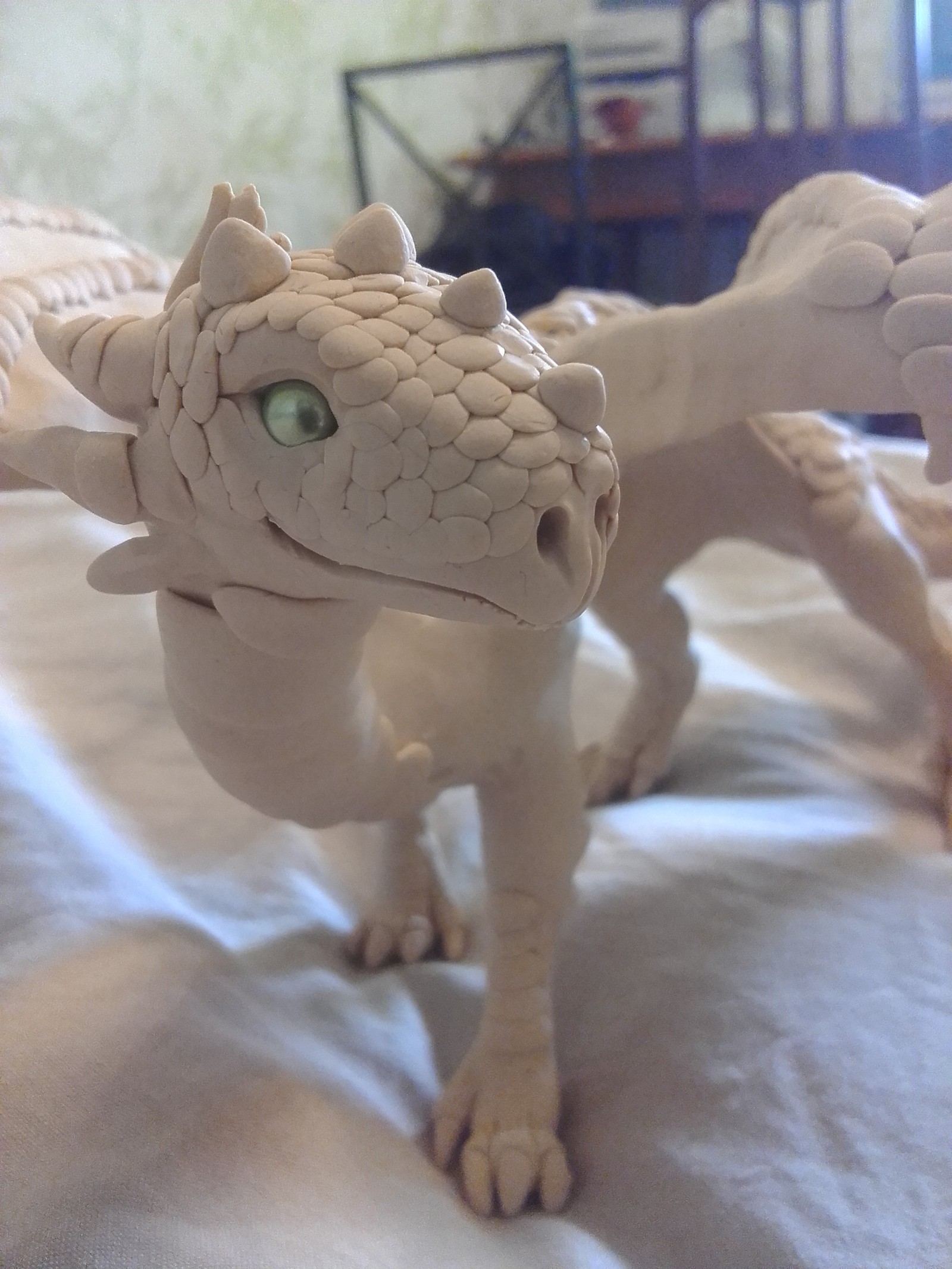 Dragon made of polymer clay. - My, Polymer clay, Лепка, The Dragon, , My, , Longpost