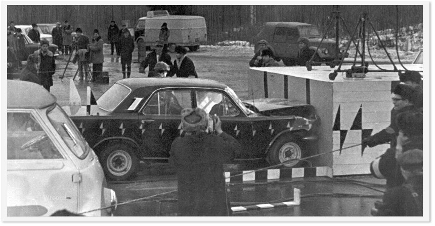 Crash test of a GAZ-24 car at a speed of 50 km/h, 1968 - Auto, Car, Gaz-24, Volga, Crash test, the USSR, 1968, Gaz-24 Volga