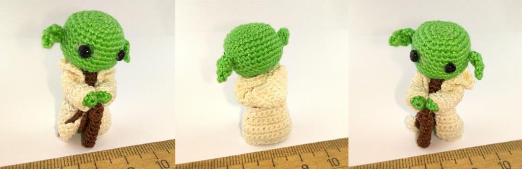 Amigurumi - Master Yoda - My, Amigurumi, Knitting, Needlework, Friday tag is mine, , Yoda, Longpost, Hobby