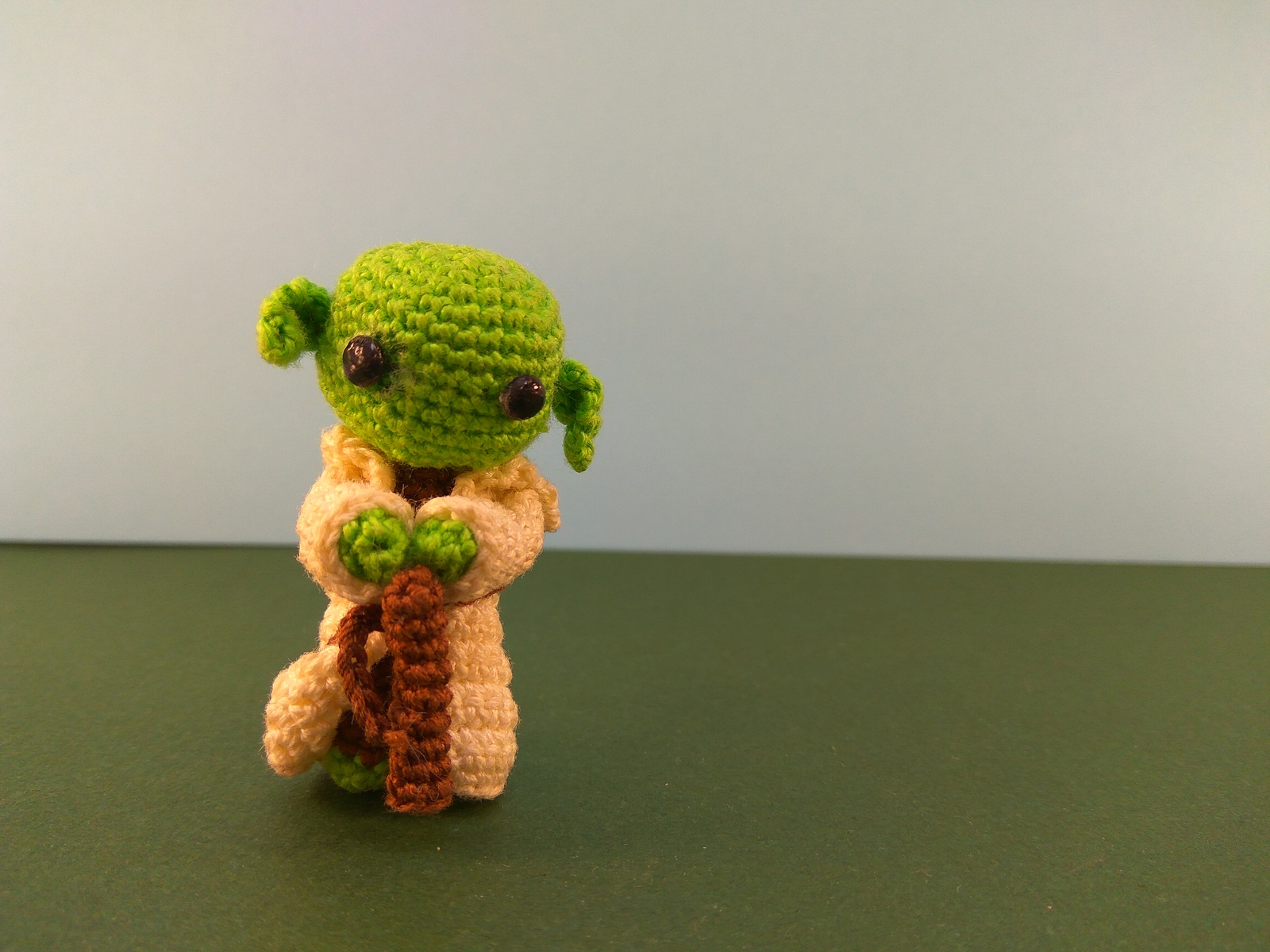 Amigurumi - Master Yoda - My, Amigurumi, Knitting, Needlework, Friday tag is mine, , Yoda, Longpost, Hobby