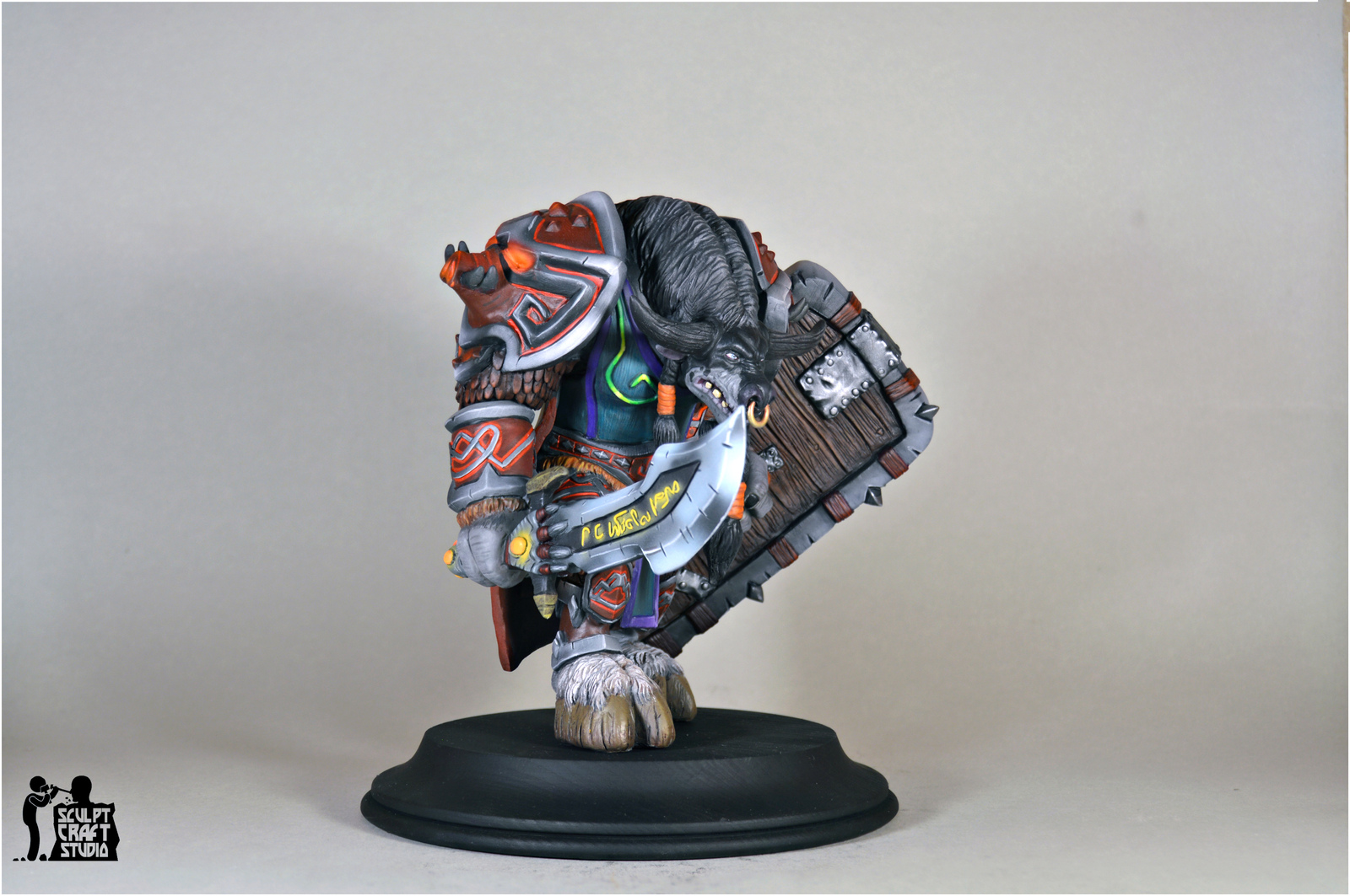 Tauren figurine based on WoW (part 2) - My, Longpost, Wow, Warcraft, Figurine, Creation, Polymer clay, Hobby, Friday tag is mine, Figurines