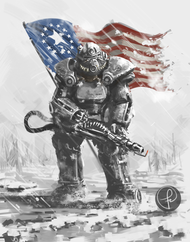 Operation Anchorage - Fallout, Fallout 3, Art, Drawing