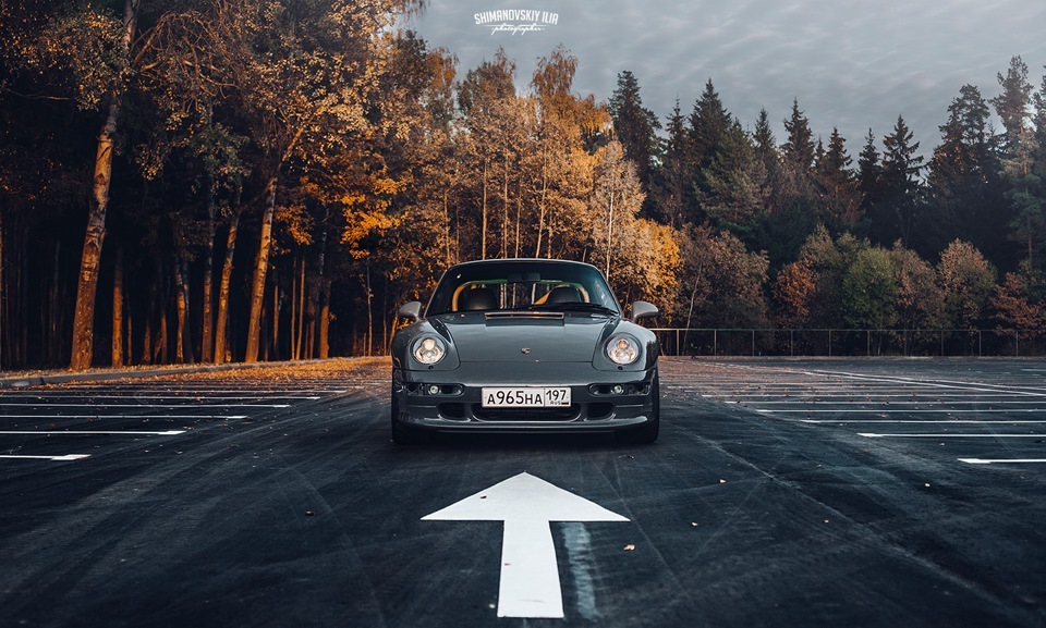 Porsche 911 (993) turbo - Porsche, Авто, Лес, Осень, Длиннопост