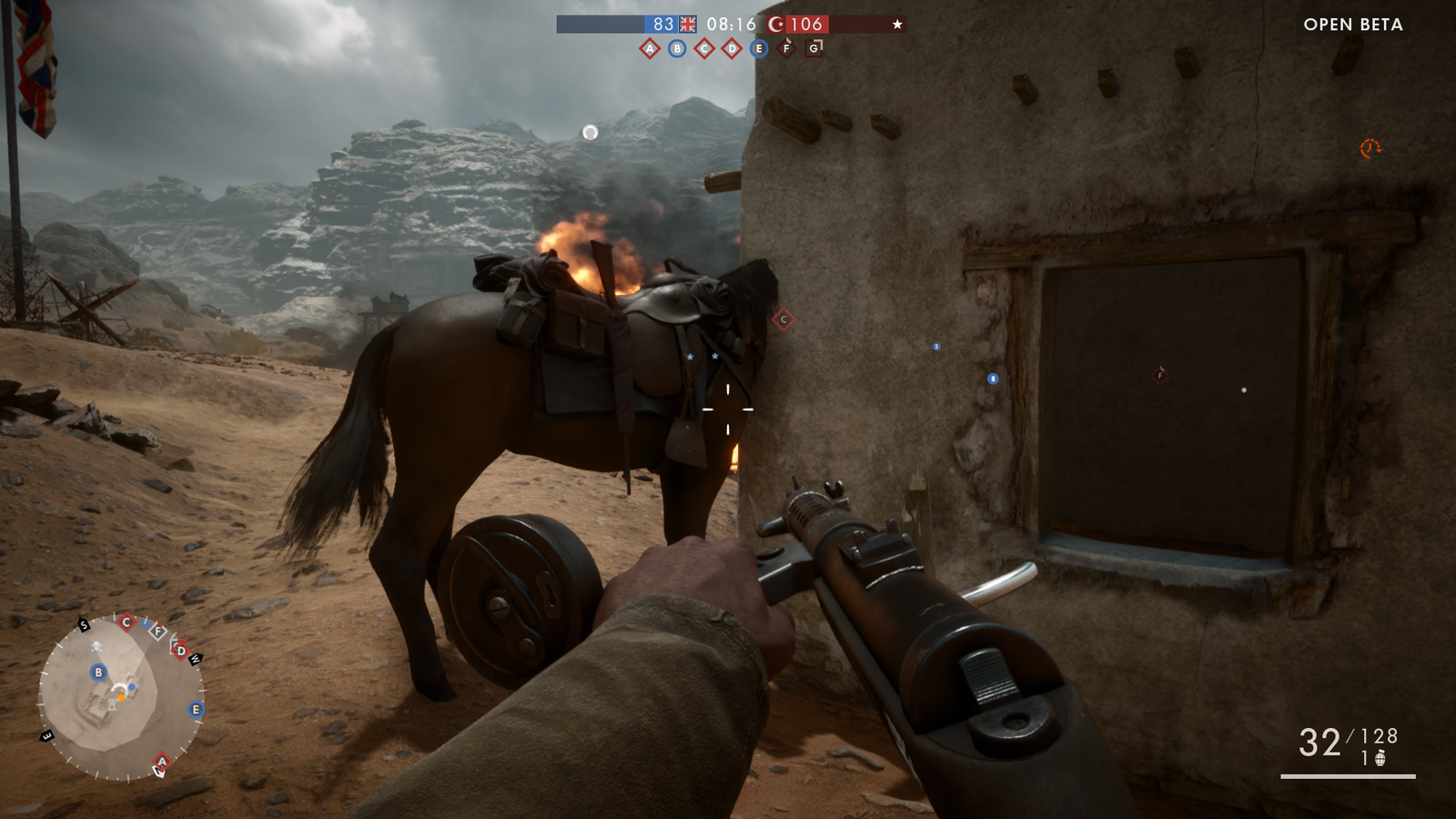 Played the Battlefield 1 beta on PS4 - My, Screenshot, Bug, Battlefield 1, Beta, Beta, Playstation 4, My, Graphics