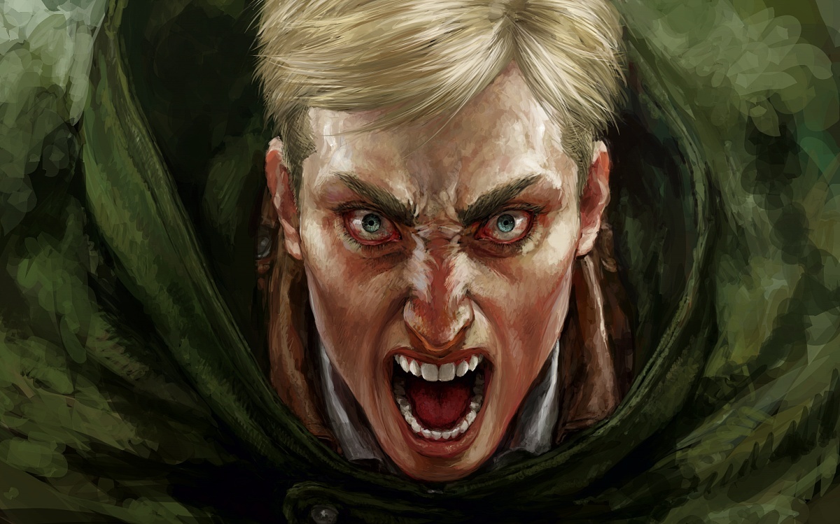 ONWARD! - Аниме, Anime Art, Атака Титанов, Erwin Smith, Duexduex