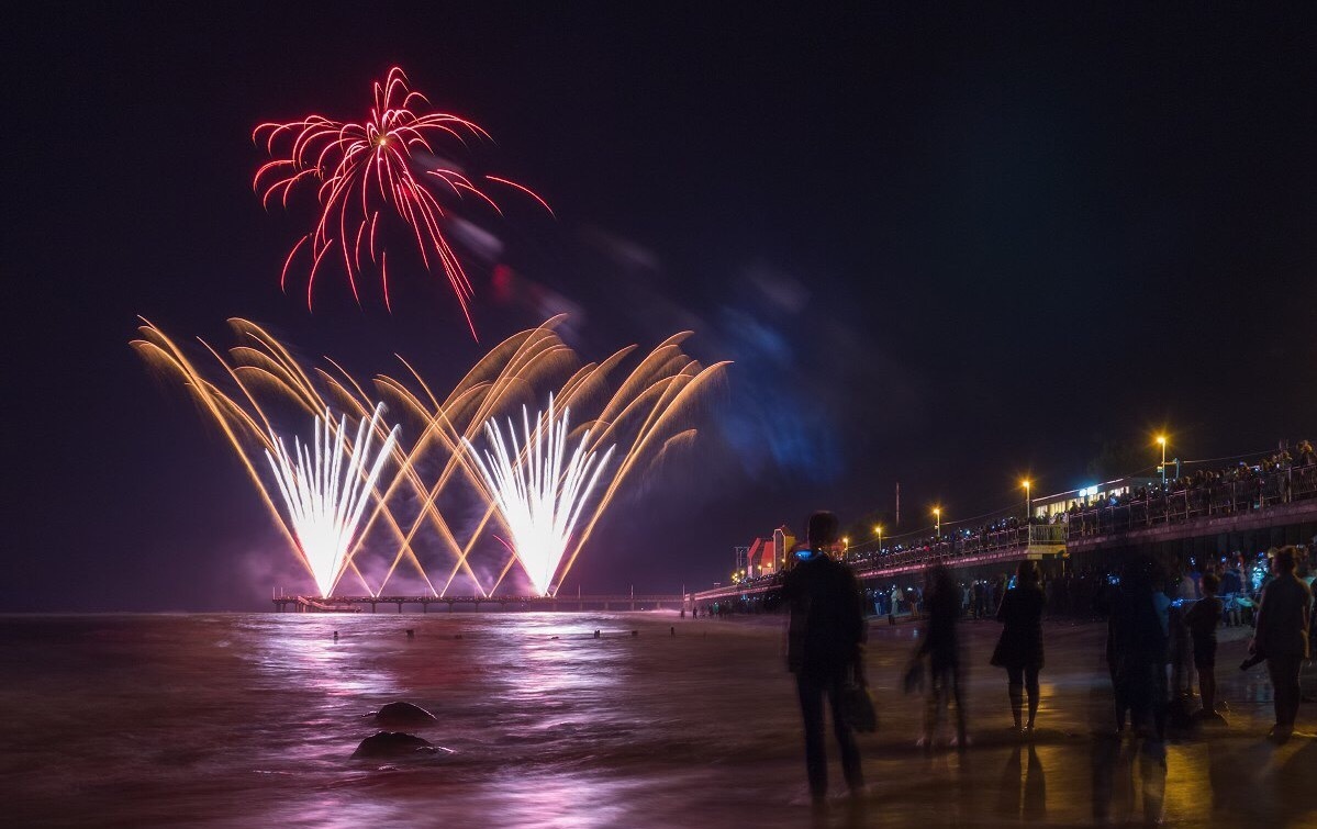 International Fireworks Festival. Opening. Zelenogradsk 03.09.2016 - The festival, beauty, Firework, Longpost