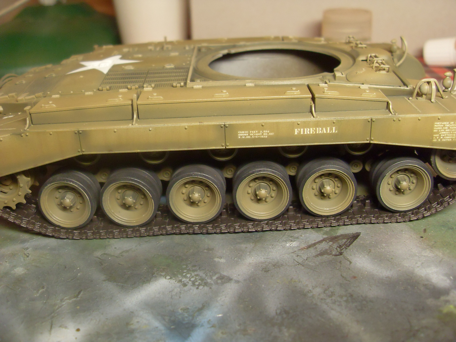 M26 Pershing. Part 3. Toning - My, Tanks, Modeling, Stand modeling, , Longpost