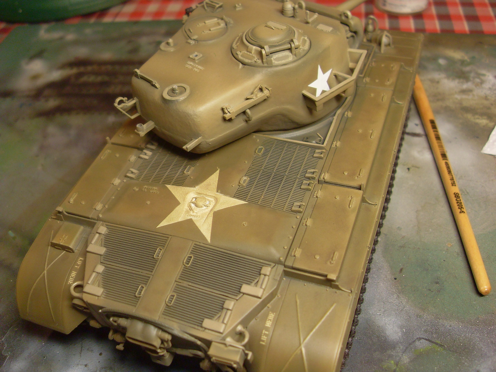 M26 Pershing. Part 3. Toning - My, Tanks, Modeling, Stand modeling, , Longpost