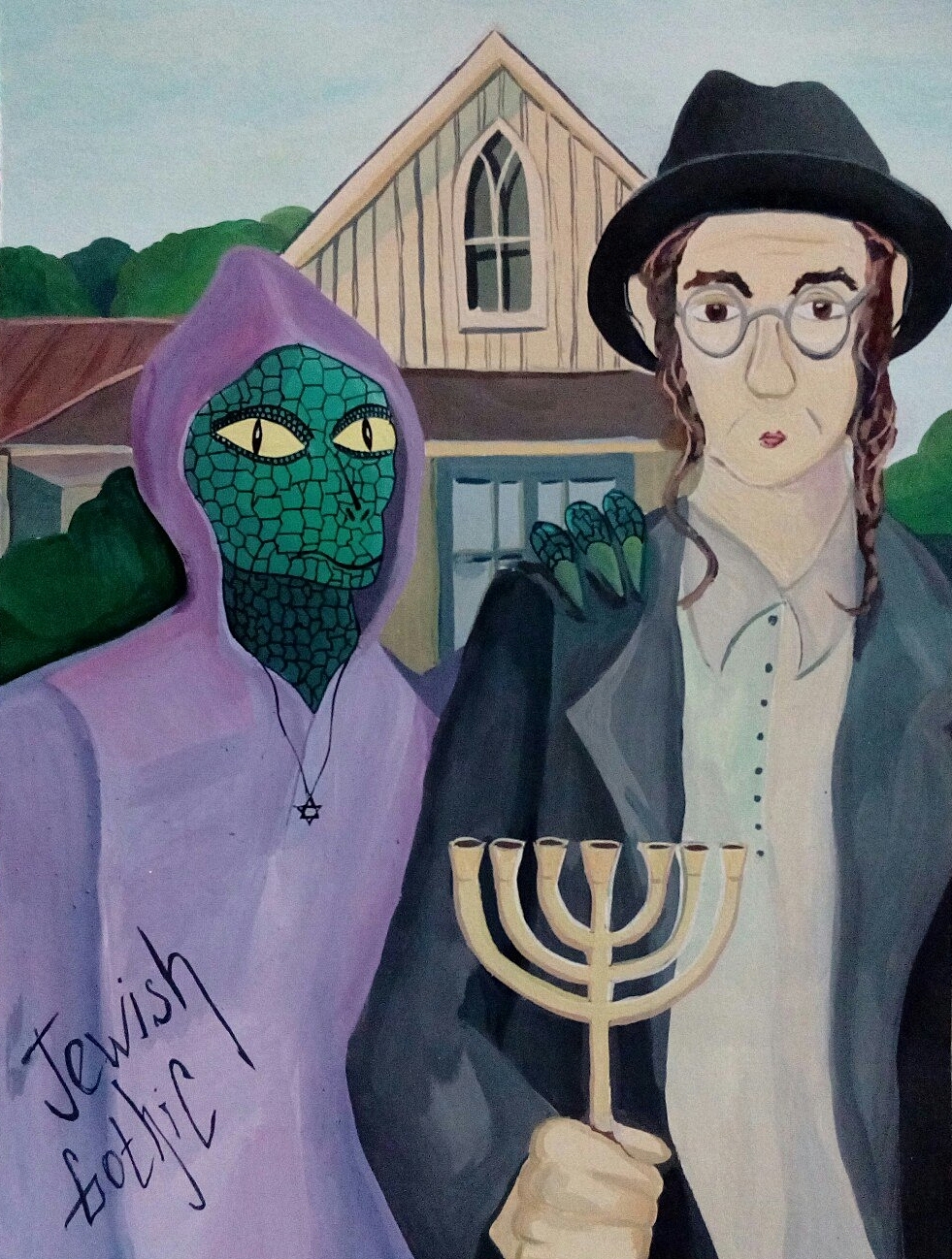 jewish gothic - Creation, American gothic, Actual, Art, Humor, Subtle humor, Sarcasm, Severe addiction, Addiction