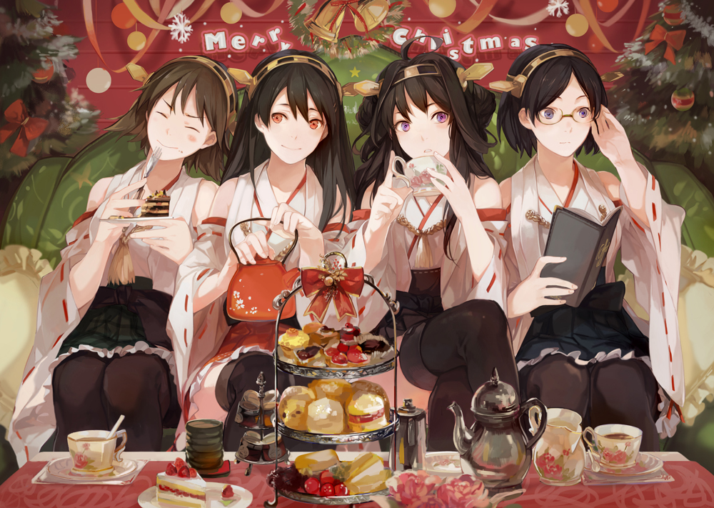 Kongou sisters - Kantai Collection, Anime Art, Kongou Sisters, Kongou, Haruna, Hiei, Kirishima