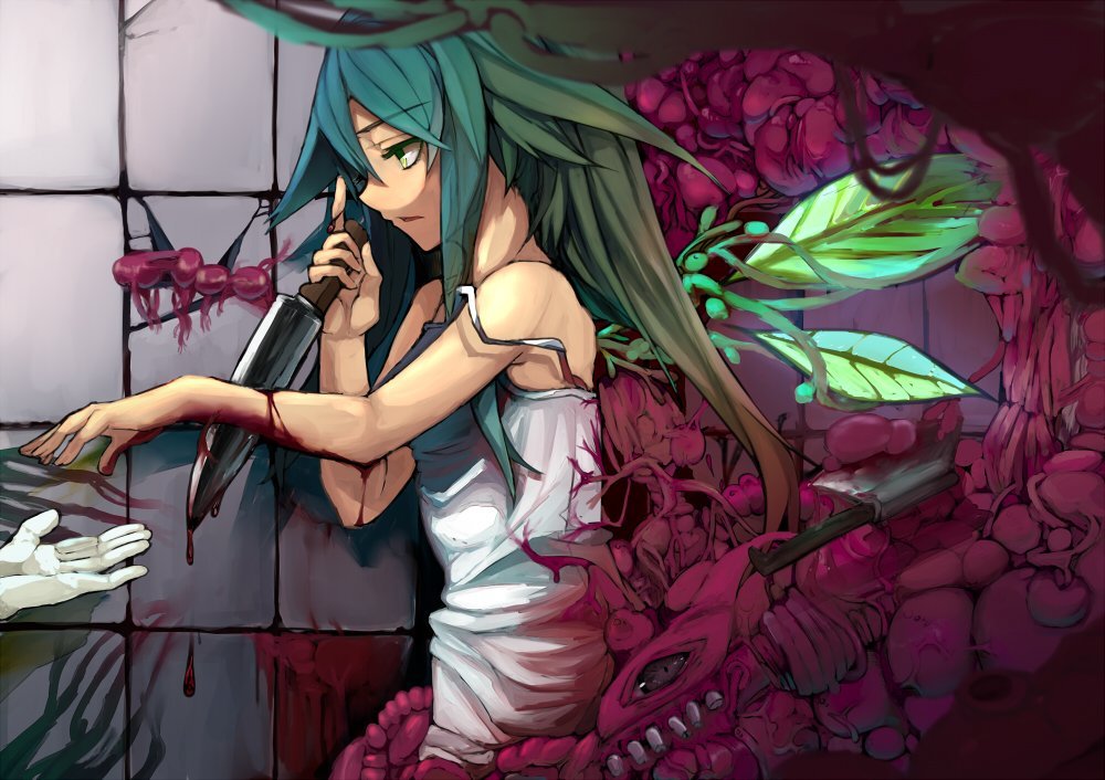 Сайя - Anime Art, Saya no uta, Гуро, Аниме, Не аниме, Визуальная новелла