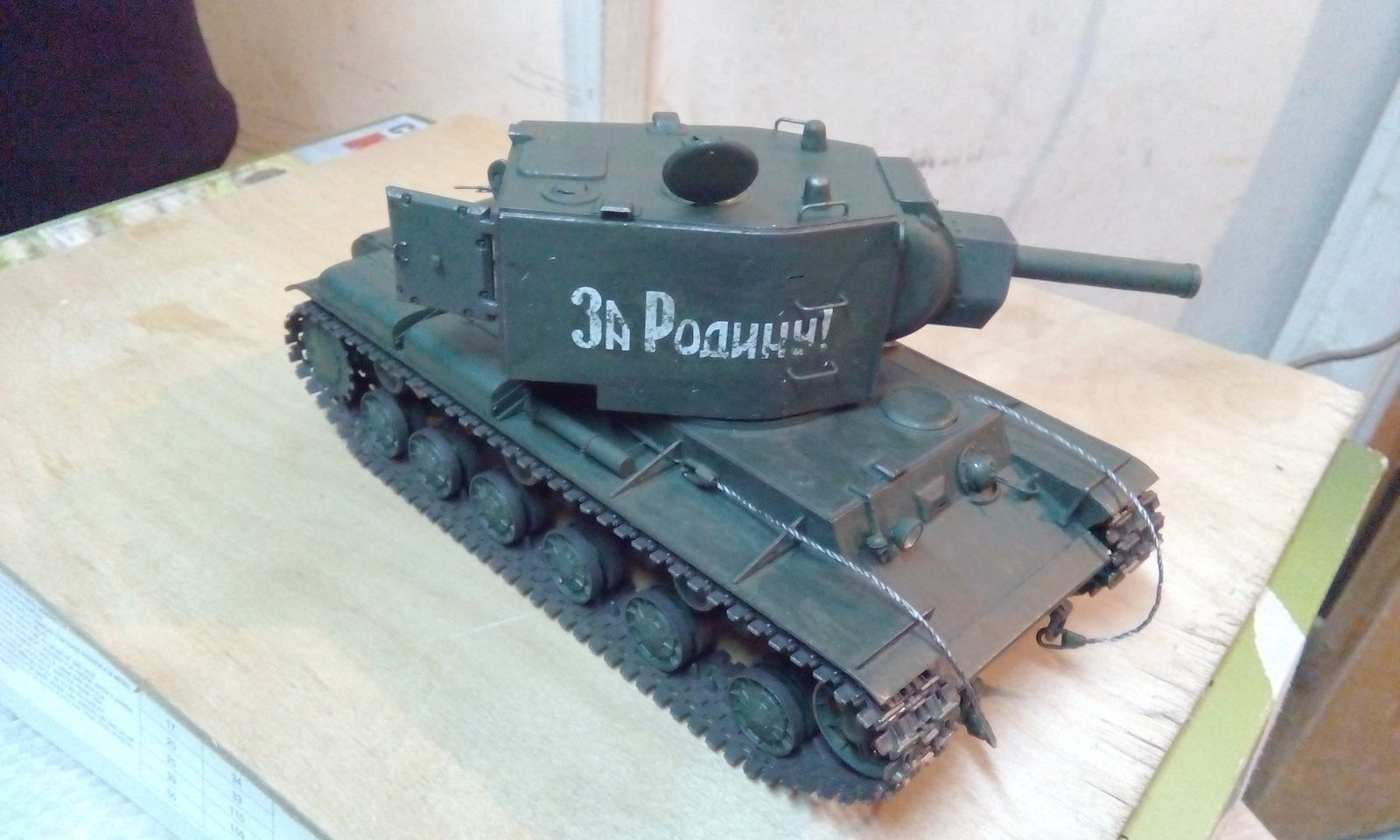 Kv-2 1/35 Star. - My, Modeling, Tanks, Stand modeling