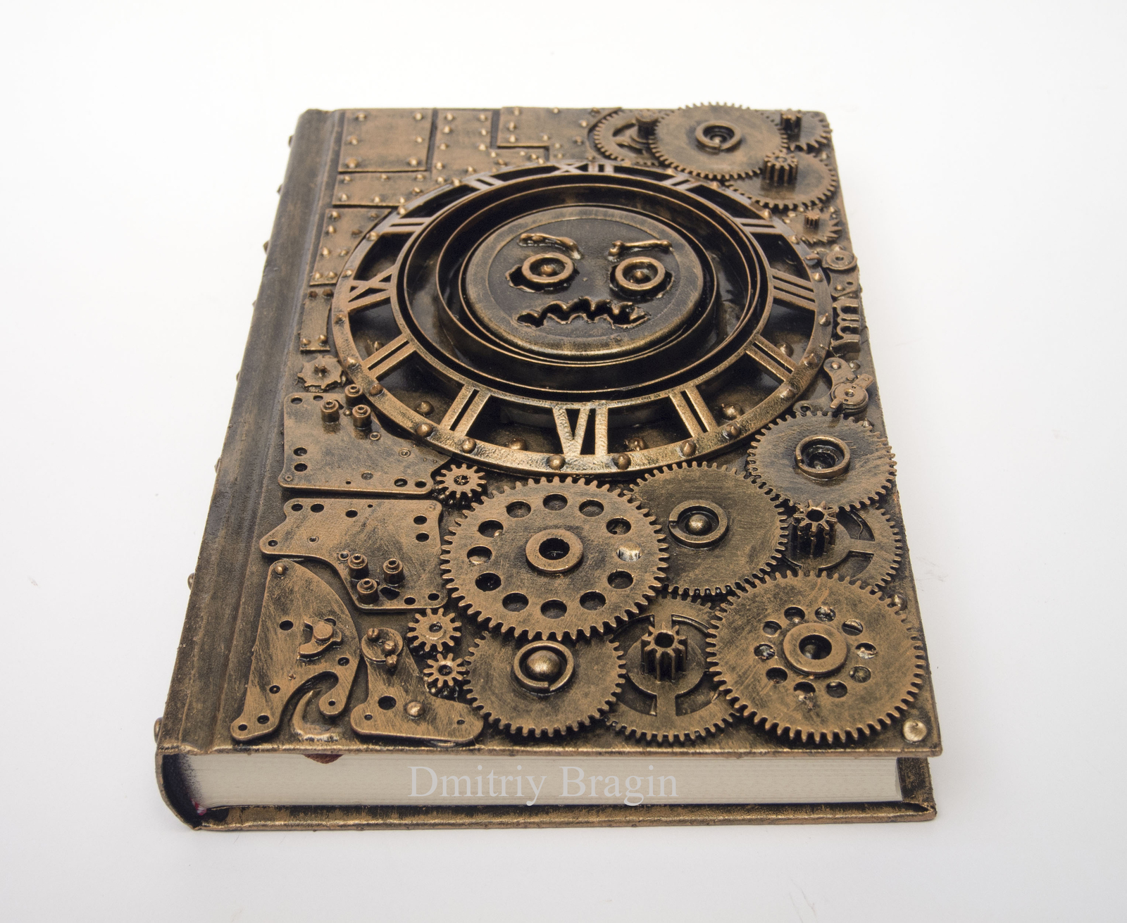 Emoticon - My, Notebook, Smile, Cover, Steampunk, , Cogwheels