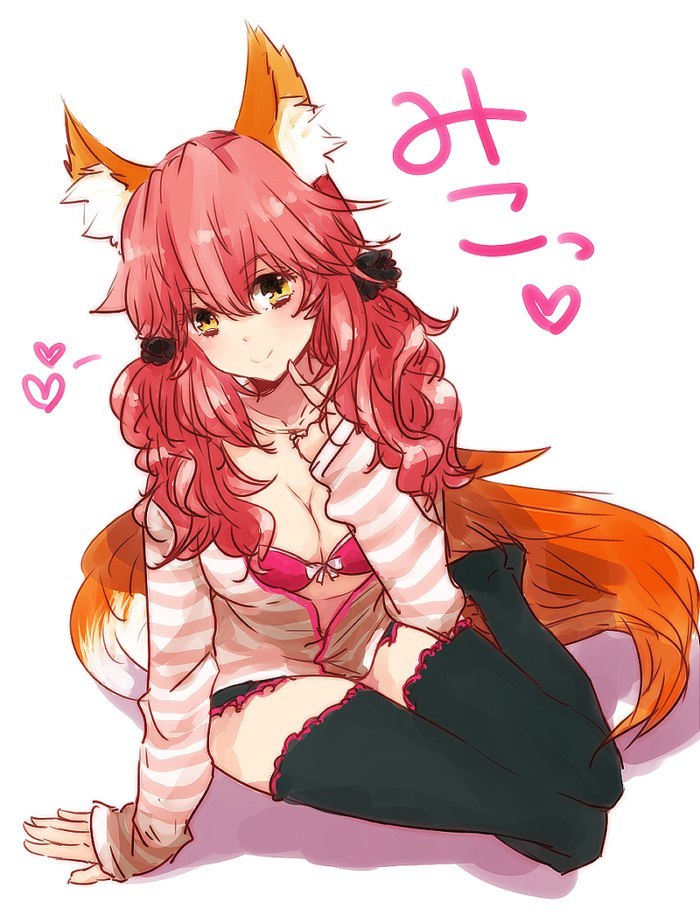 Tamamo no mae пост =) - NSFW, Аниме, Anime Art, Fate Grand Order, Tamamo no Mae, Длиннопост