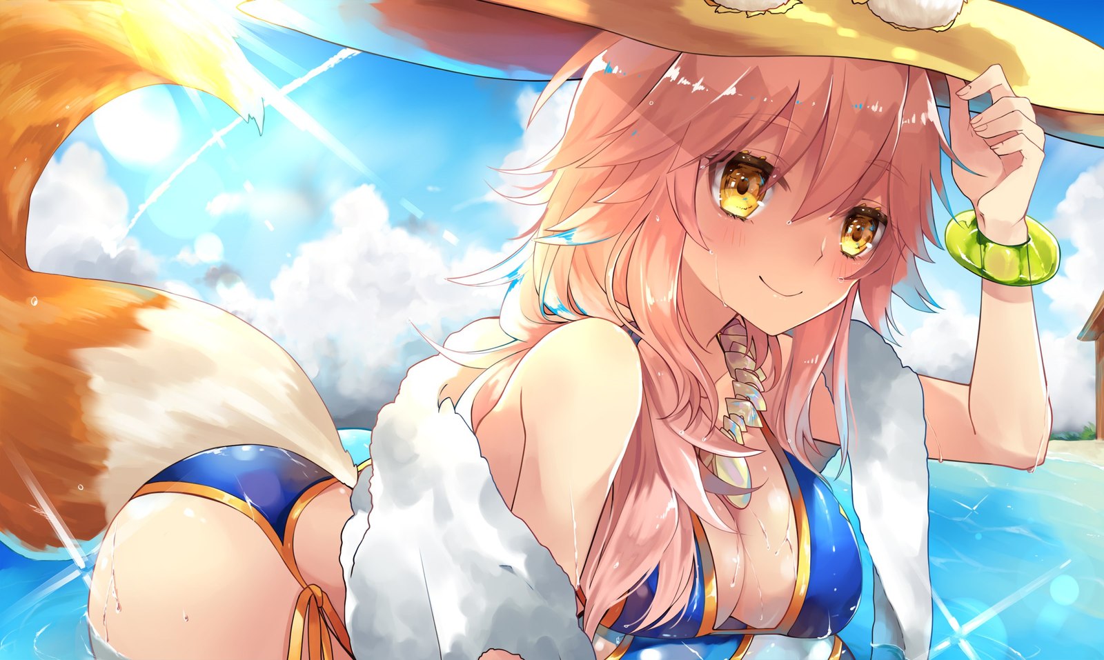 Tamamo no mae пост =) - NSFW, Аниме, Anime Art, Fate Grand Order, Tamamo no Mae, Длиннопост