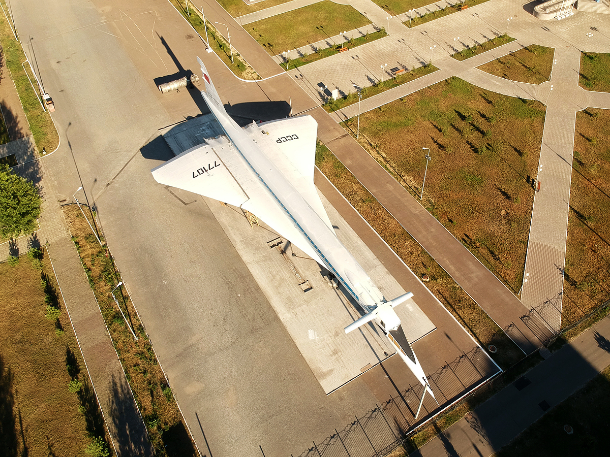 Tu-144 bird's eye view - My, Tu-144, Aviation, The photo, Kazan, Monument