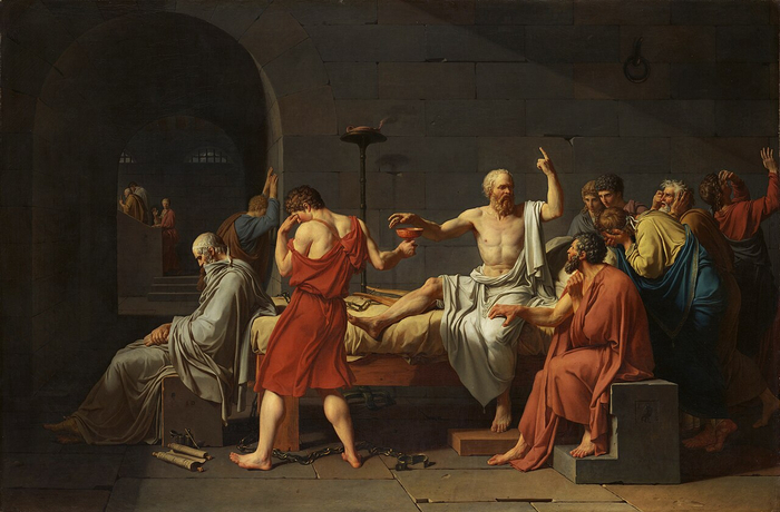 ������� ������� (��. La Mort de Socrate) � ������������ ������� ���� ��� ������ (1787).