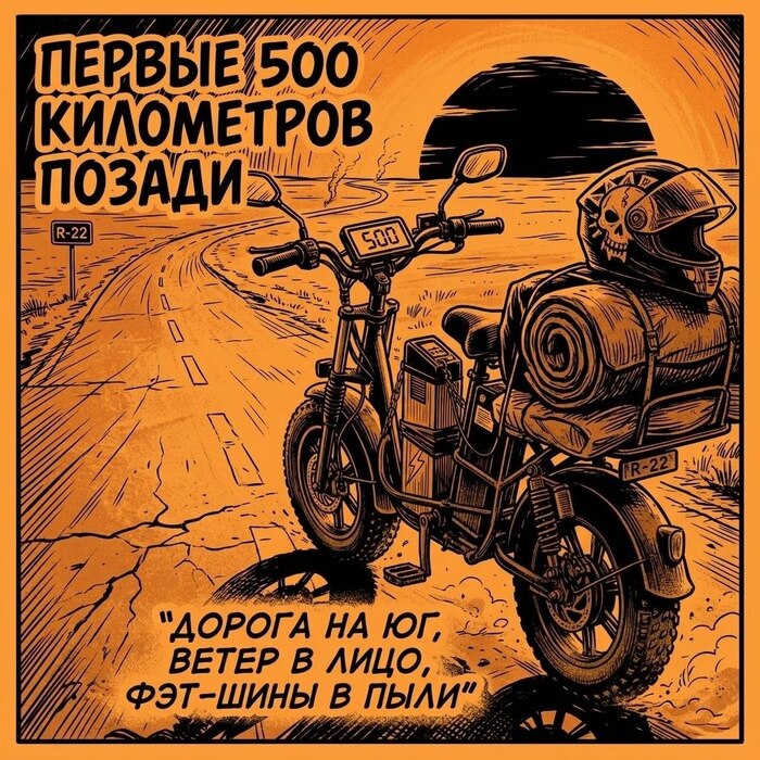 684 километра позади. Меня спросили, на что он живёт
