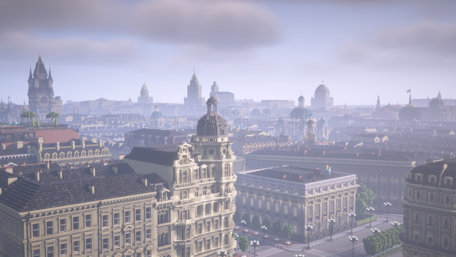 Post #14267945 - My, Minecraft, Architecture, sights, Street photography, Town, Museum, Building, Digital drawing, Art, Computer games, History, Modern Art, Video, Video VK, Longpost