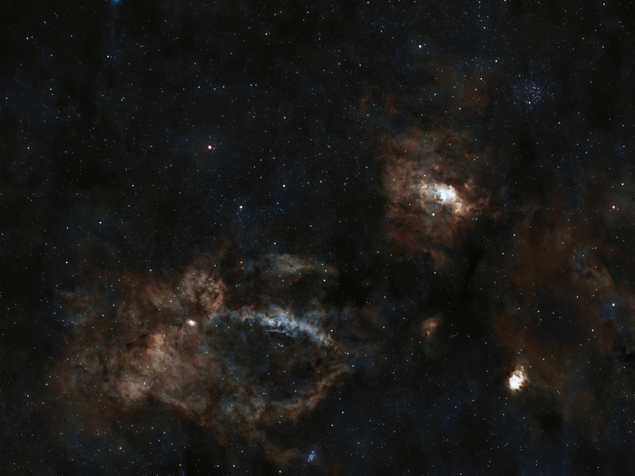 На этом фото: Sh2-157, NGC 7635, NGC 7654, NGC 7538, NGC 7510