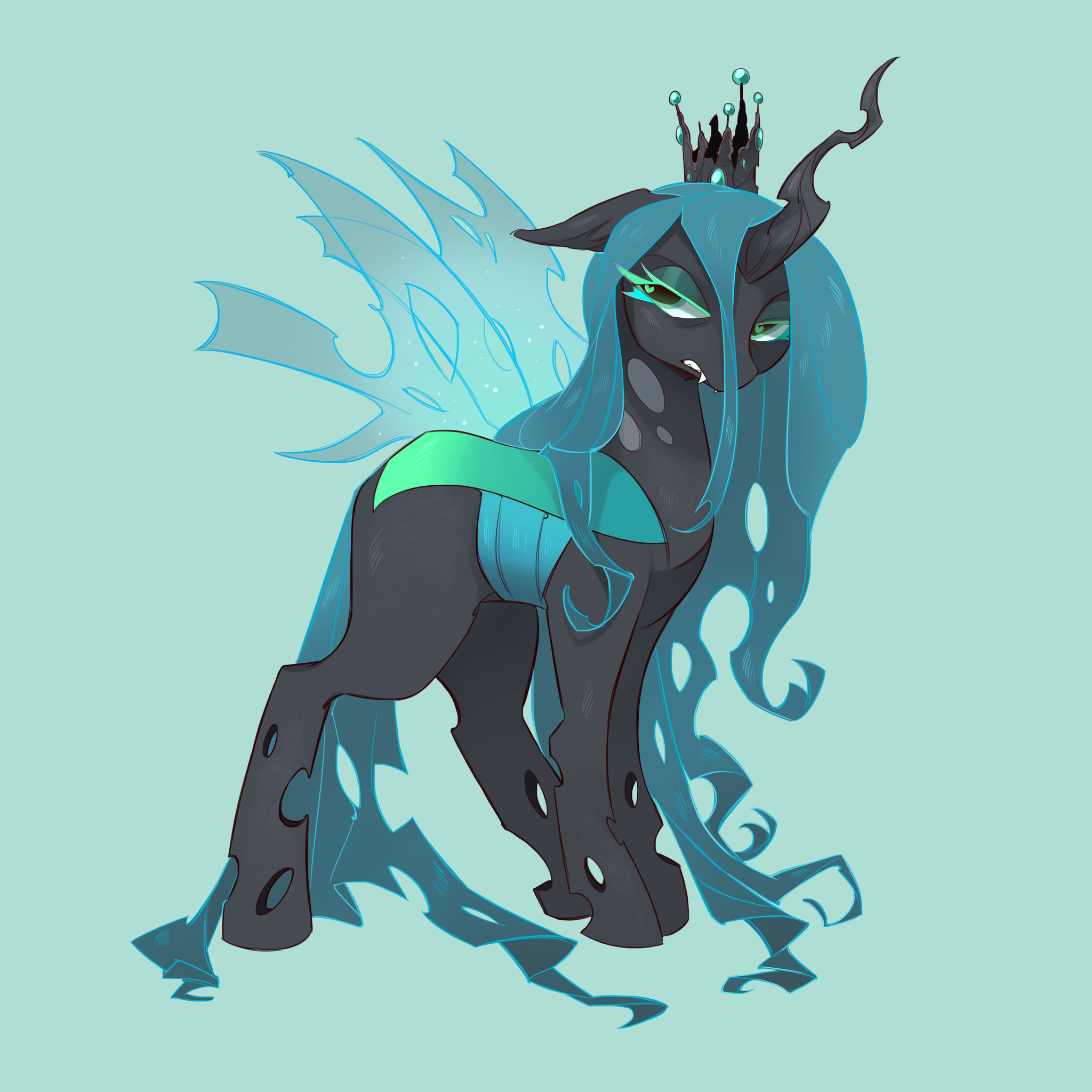 Funny ponies from Skirtzzz - Longpost, Queen chrysalis, Starlight Glimmer, Trixie, Sunset shimmer, Derpy hooves, Princess luna, My little pony
