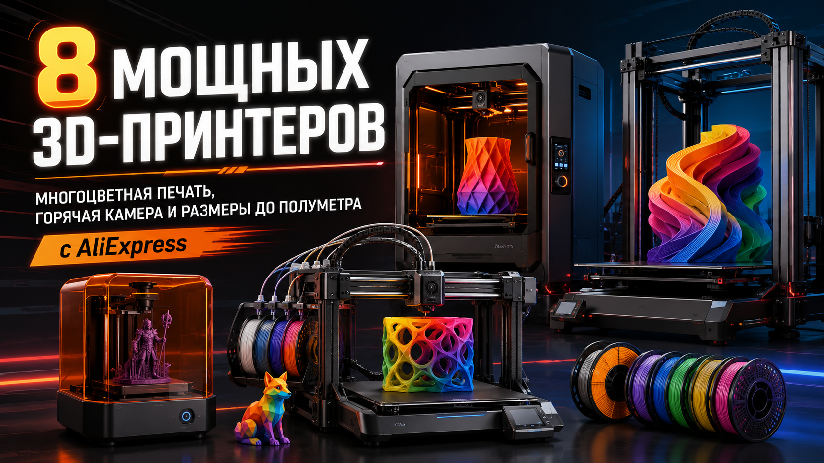 Which 3D Printer to Choose in 2026? 8 Top Models from AliExpress - Series TOP AliExpress Products by BadMadSam, AliExpress, No rating, Rating, a printer, 3D, 3D печать, Models, Scale model, Computer, Men, Auto, Car, Fishing, Robot, Artificial Intelligence, 3D printer, Repair, Technics, Testing, Longpost, 