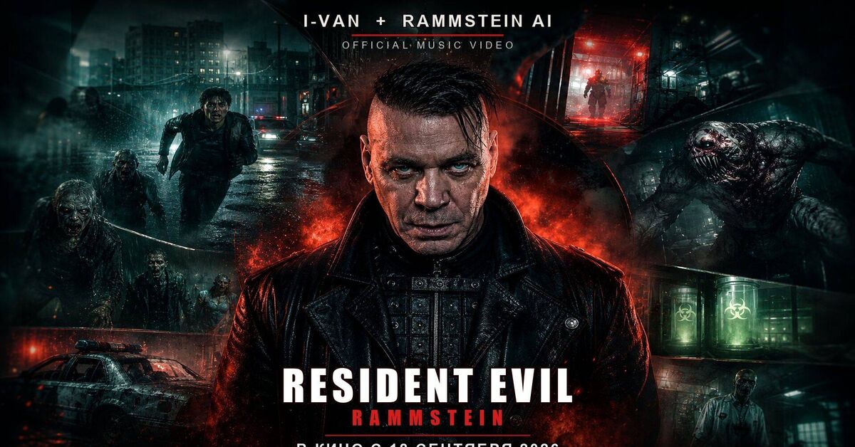 Rammstein AI - Resident Evil | Resident Evil 2026 OST - Series Movie Soundtracks  Movie Soundtracks, My, Rutube, Soundtrack, Movies, Neuromusic, Song, Resident evil, Rammstein, Suno, Clip, Trailer, Video