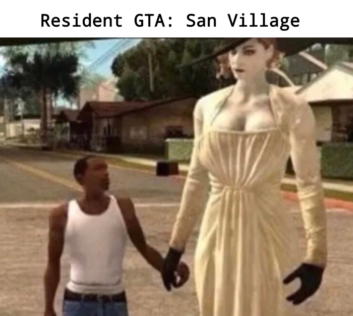 Мем GTA Resident Evil