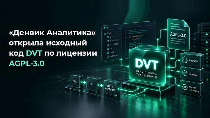 «Денвик Аналитика» открыла исходный код DVT по лицензии AGPL-3.0