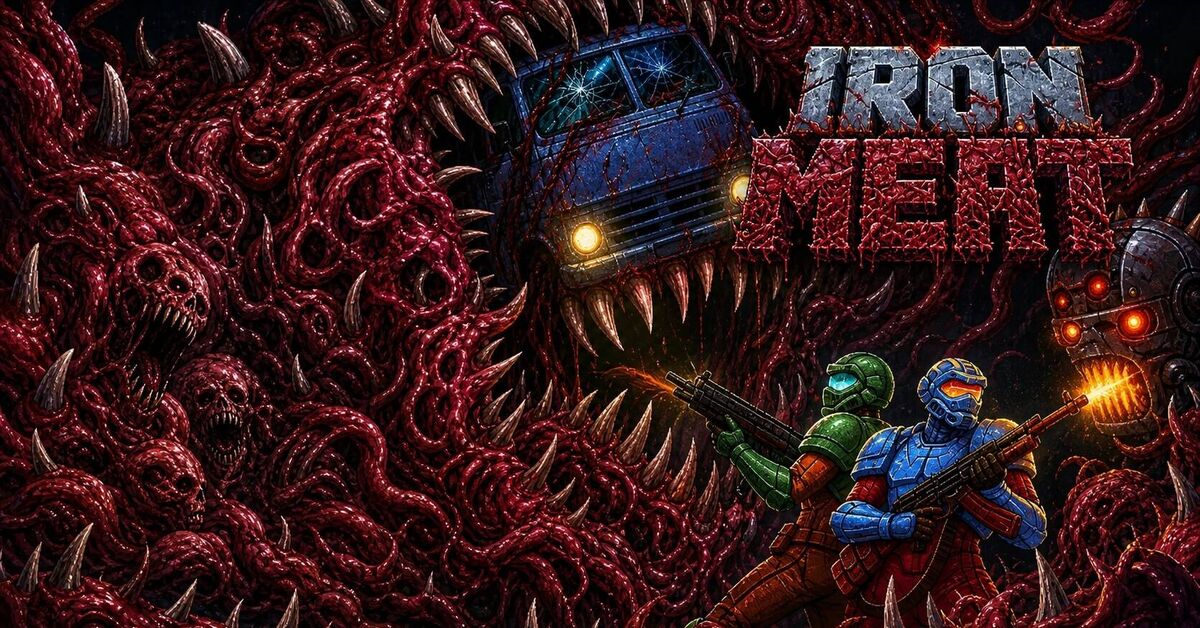 Iron Meat - My, Computer games, Horror game, Стрим, Rutube, Platformer, Hardcore, Passing, Game Reviews, Video VK, Video, Short videos