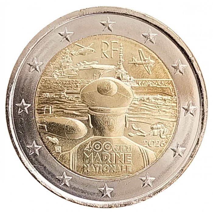 Корабли на монетах. 400 лет ВМФ Франции