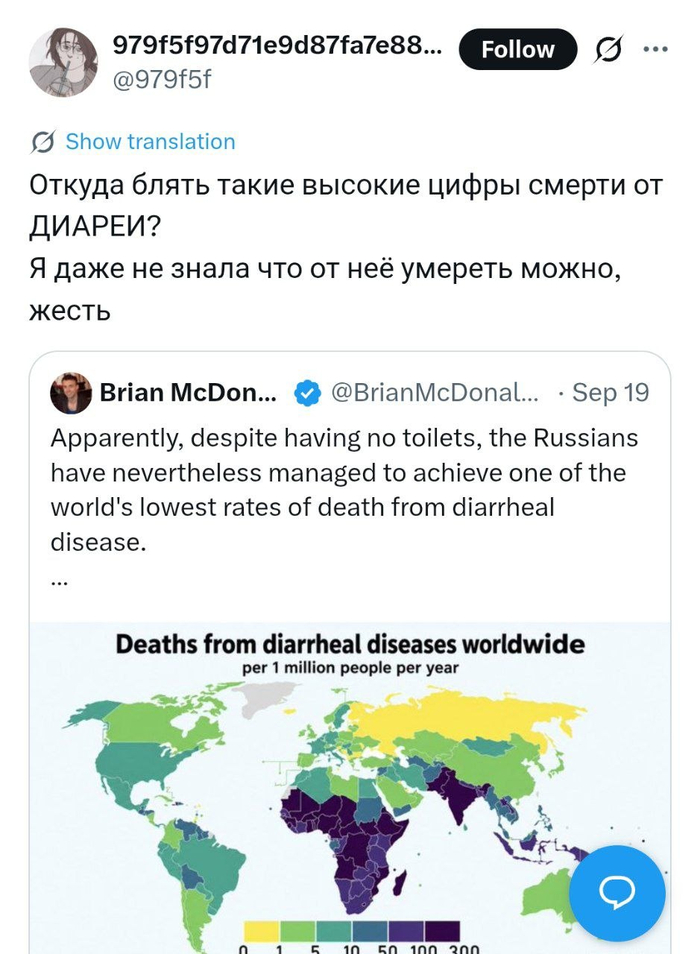 Потому, что ты, девочка, живешь в России, где моют руки и овощи и снимают обувь дома. Это как оказалось удивительное дело для многих