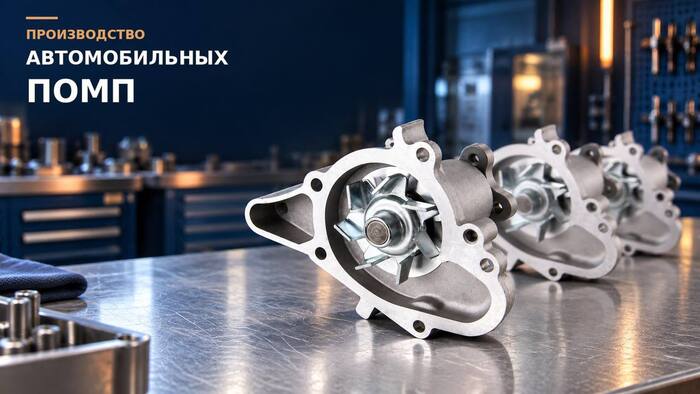 Наше литейное оборудование для автомобильных помп: ВПФ или ЛГМ