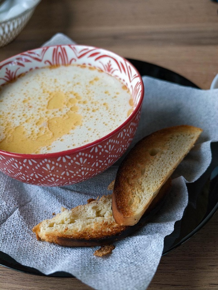 Какой-то карельский суп с молоком, довольно вкусно