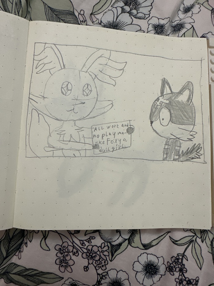 All work and no play make Foxy a dull girl 