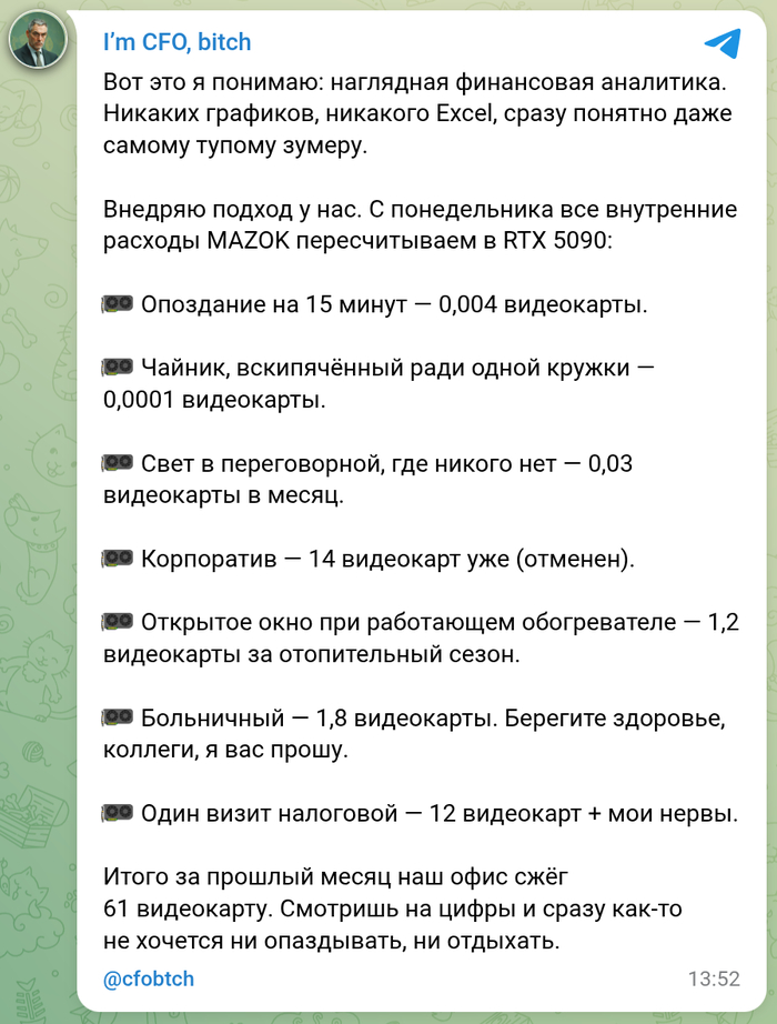 Как наглядно показать расходы