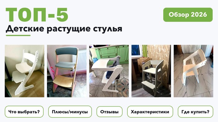 Популярные детские растущие стулья 2026: разобрали более 160 товаров с высоким рейтингом и выбрали лучшие