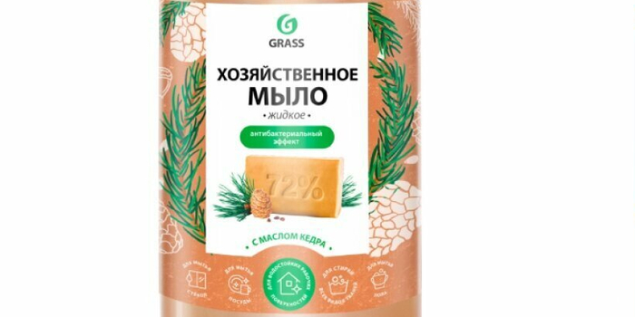 Хозяйственное жидкое мыло Grass с маслом кедра, 1 л