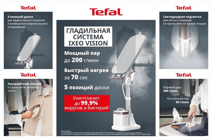 Паровая гладильная система Ixeo Vision QT1811E0