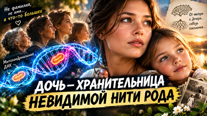 ДОЧЬ — ХРАНИТЕЛЬНИЦА ЖЕНСКОЙ ЛИНИИ РОДА? 😳 ЧТО ГОВОРИТ БИОЛОГИЯ О МИТОХОНДРИАЛЬНОЙ ДНК