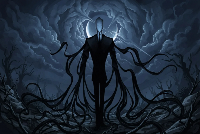 Slender Man. ����: LuxAmber <!--noindex--><a href="https://pikabu.ru/story/koshmaryi_industrii_kakie_internetstrashilki_nikogda_ne_poluchat_yekranizatsiy_i_pochemu_14431668?u=http%3A%2F%2Fwikipedia.org&t=wikipedia.org&h=069e34549d8605623376d6a956946f0dddfb7907" title="http://wikipedia.org" target="_blank" rel="nofollow noopener">wikipedia.org</a><!--/noindex--> (18+)