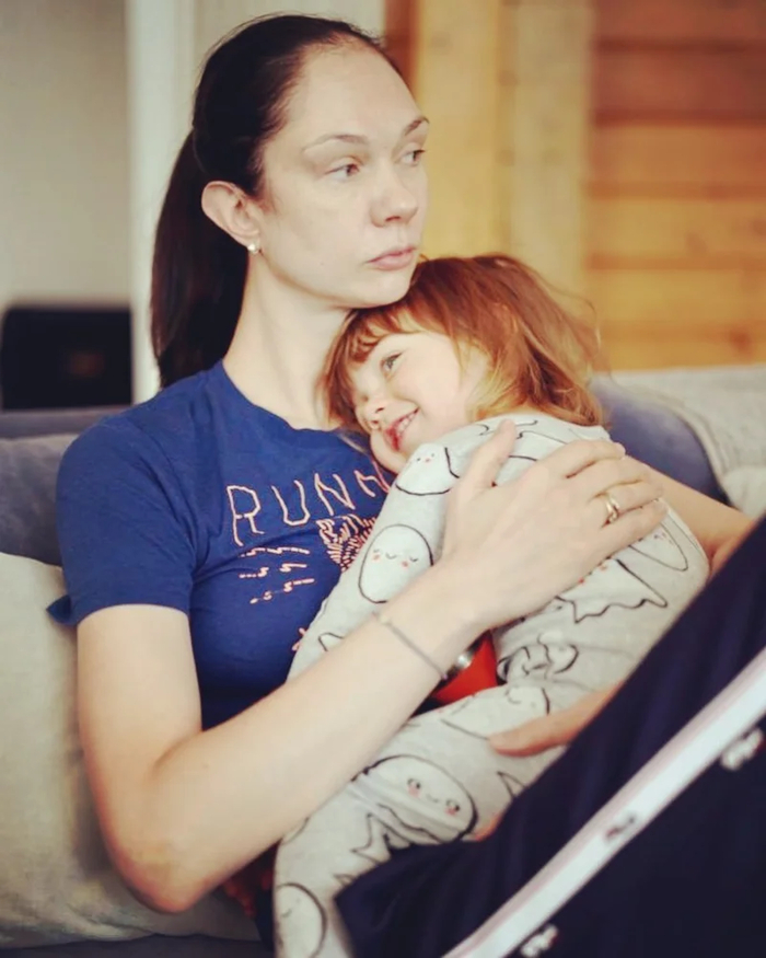 Екатерина Гамова с сыном
