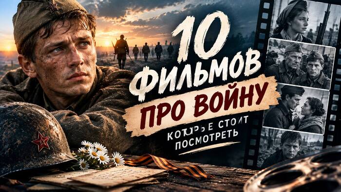 🎞️ 10 СИЛЬНЫХ ФИЛЬМОВ О ВОЙНЕ, ГДЕ ГЛАВНОЕ — НЕ ПОБЕДЫ, А ЧЕЛОВЕЧЕСКИЕ СУДЬБЫ