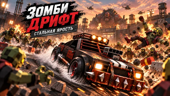 Зомби Дрифт: Стальная Ярость на Пикабу Игры