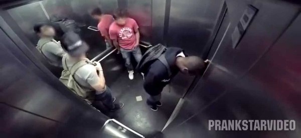 Guy Shits Himself In Elevator